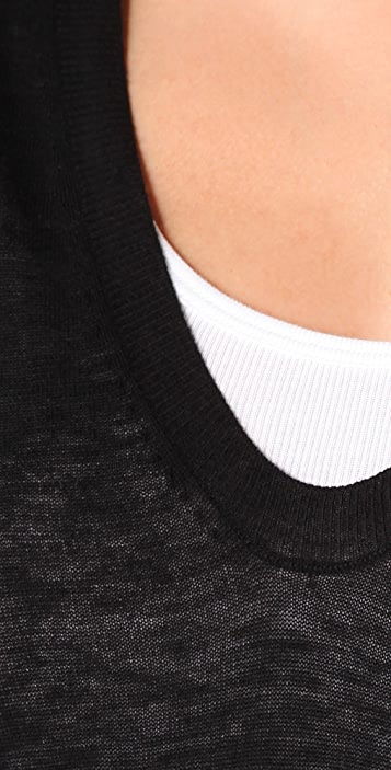 Vince纯色混色纱V领毛衣 Shopbop上的毛腈混纱魅力