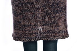 深顶青春 混纱绞花轻薄毛裙的时尚魅力